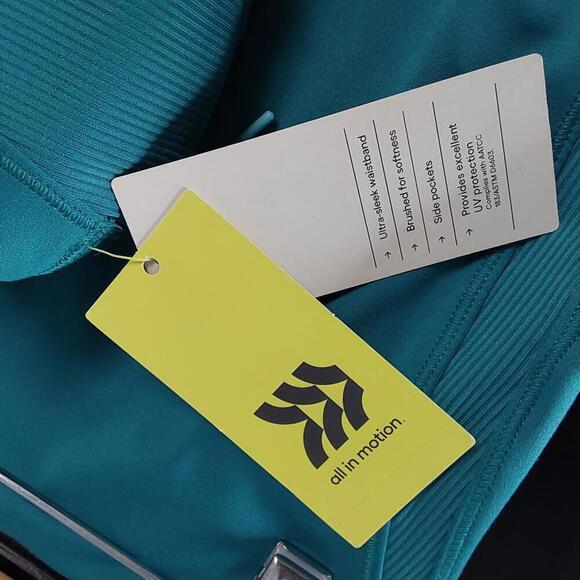 High Rise Turquoise Green Legging | All in Motion | XS - Picture 7 of 8